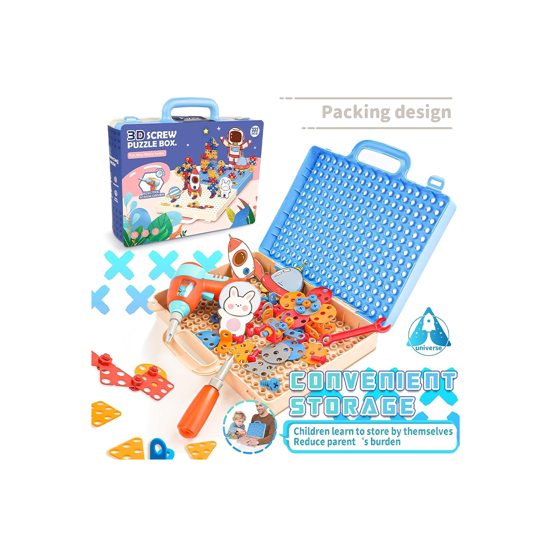 3D Screw Puzzle Set For Kids