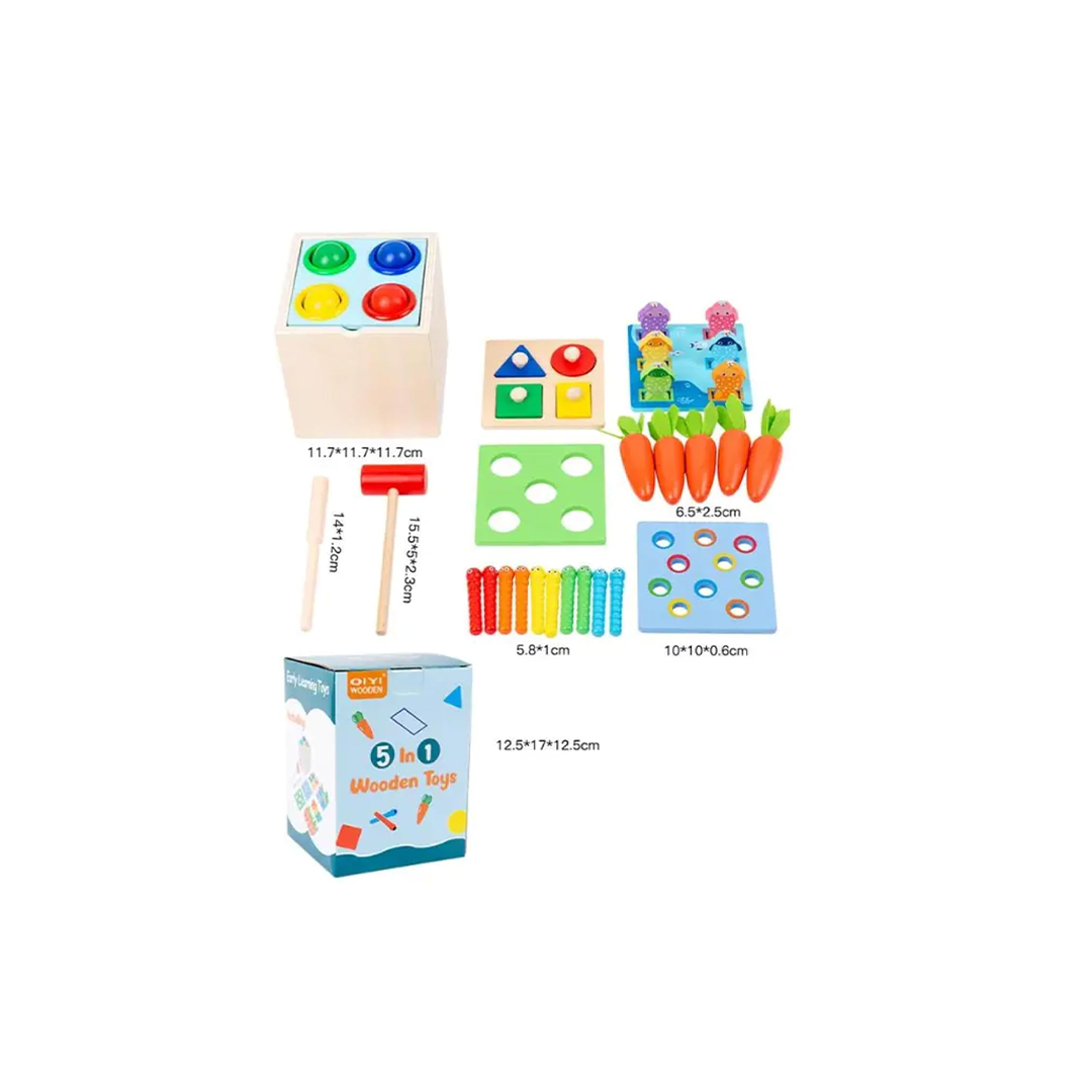 5 in 1 Wooden Toys