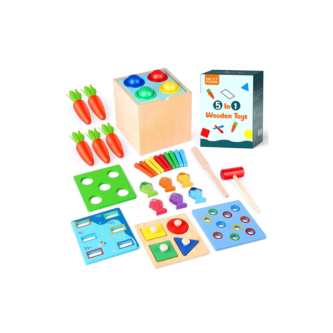 5 in 1 Wooden Toys