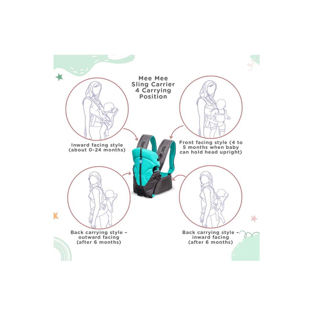 Mee Mee Other Gears Mee Mee Lightweight & Adjustable Baby Sling Carrier with Padded Support (0-2 Years)