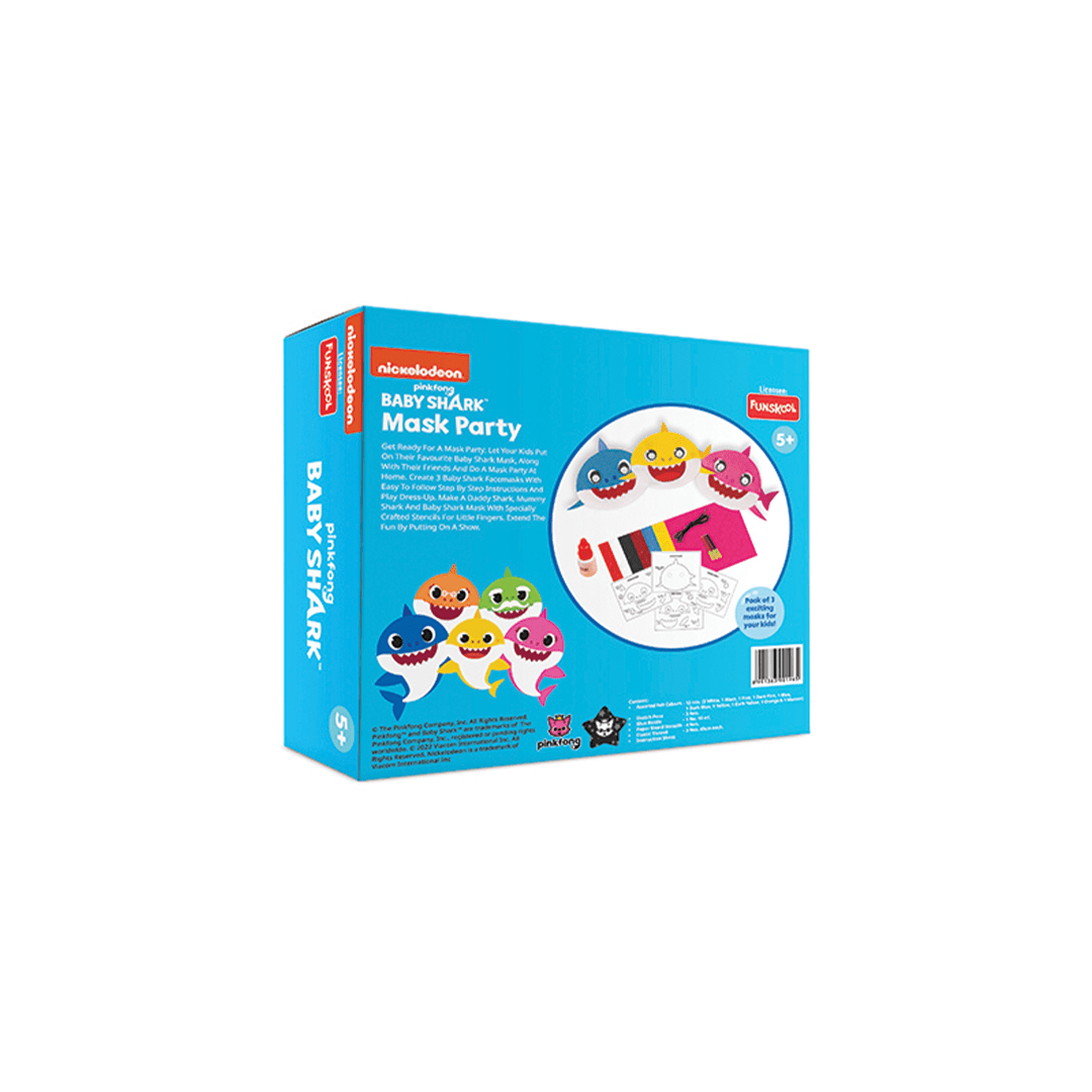 Funskool Art And Craft Kit Funskool Handycrafts BABY SHARK MASK PARTY (5 Years+)