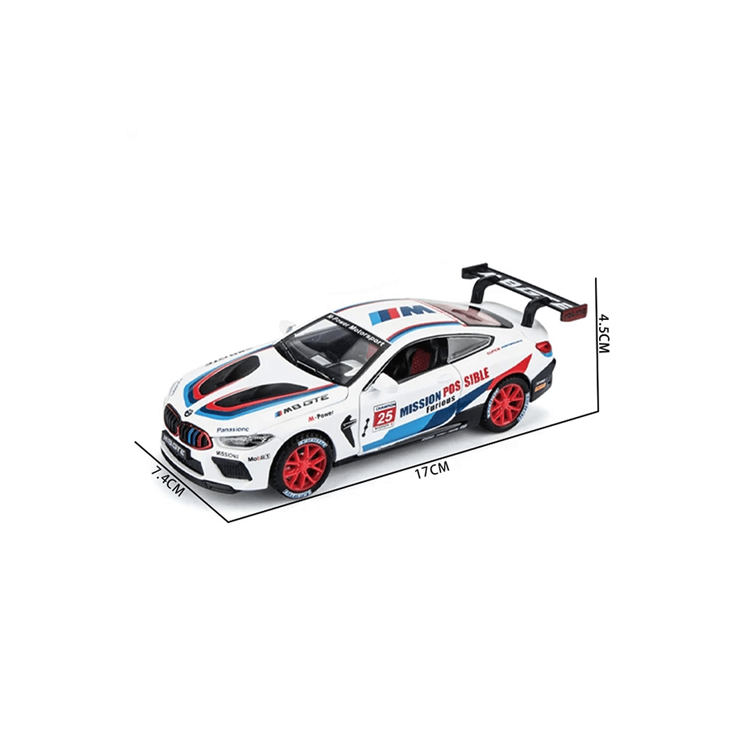 Baan Toys Toys Baan Toys BMW M8 GTE Diecast Toy Car For Kids (6 Years+)