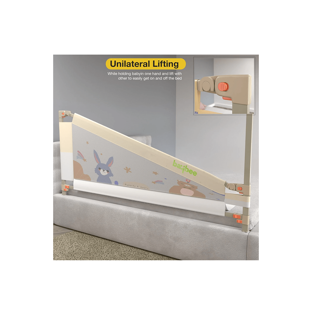 Baybee Other Gears Baybee Baby Bed Rail Guard – 28 Height Adjustable, Foldable Portable Safety Protector for Babies - 200 x 80 cm