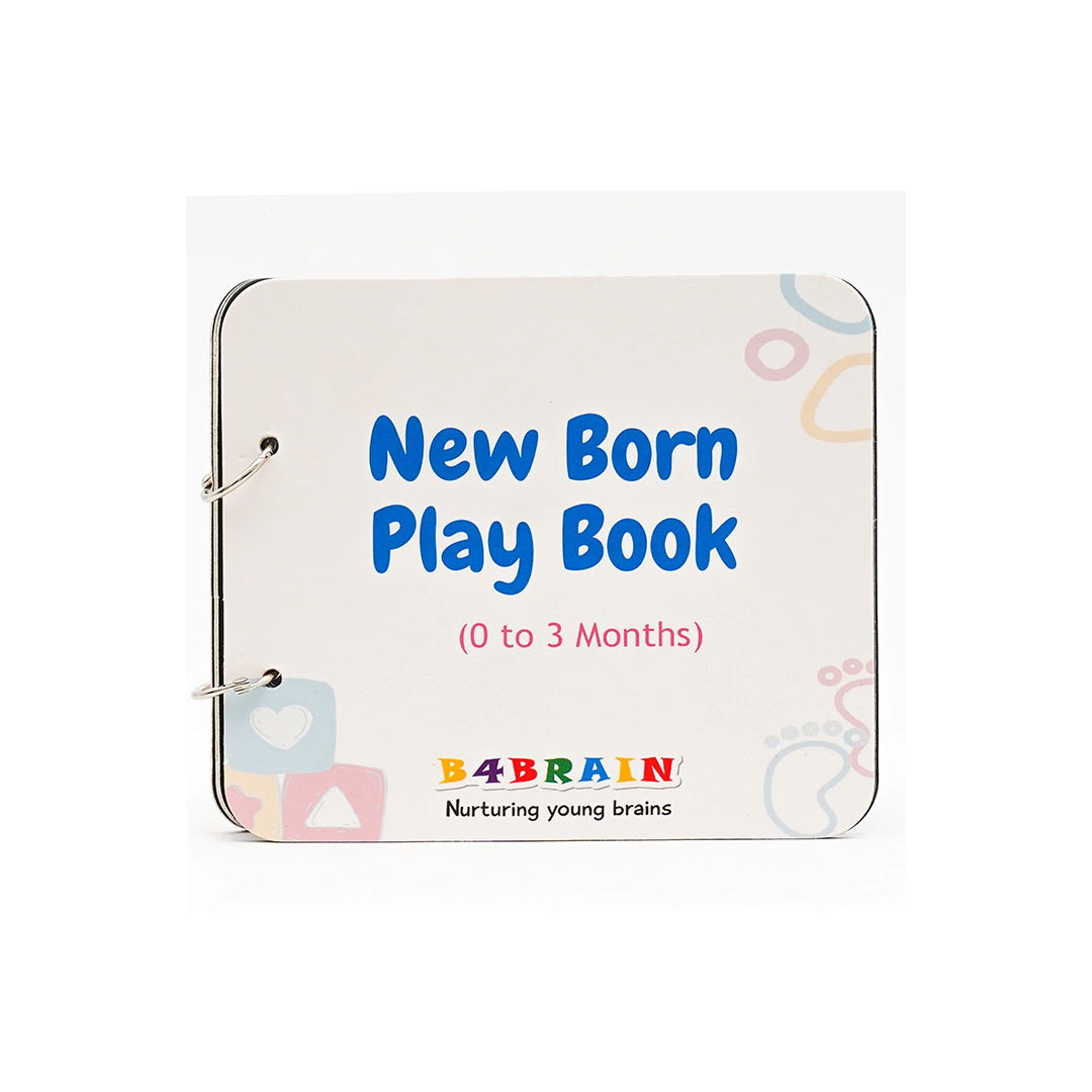 B4brain Newborn Baby Book ( 0-4 months) : Developments Toys For Little Ones in India