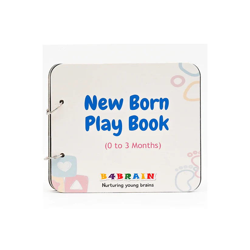 B4 Brain Newborn Kit ( Clutch Ball, Flash Card, Newborn Baby Book) For Kids