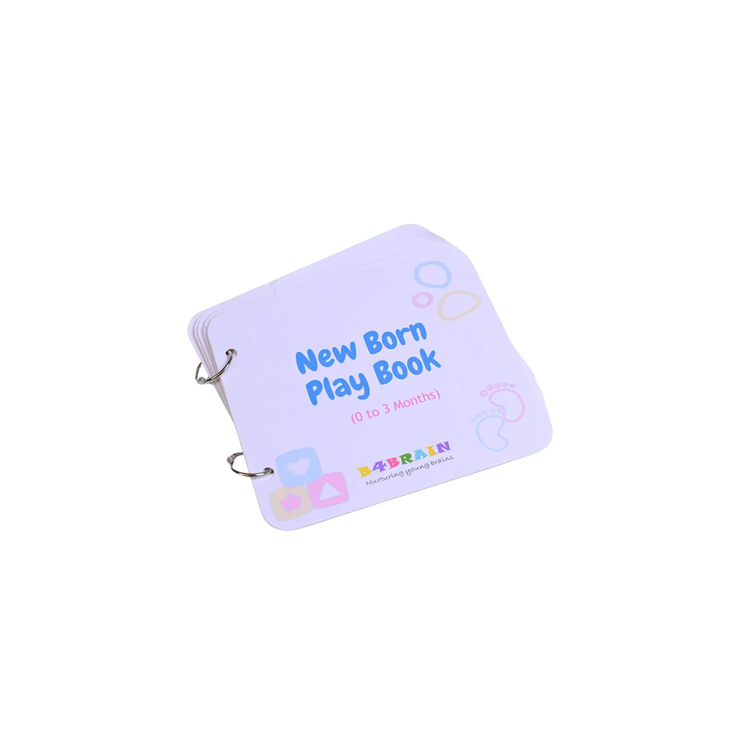 B4brain Newborn Baby Book ( 0-4 months) : Developments Toys For Little Ones in India
