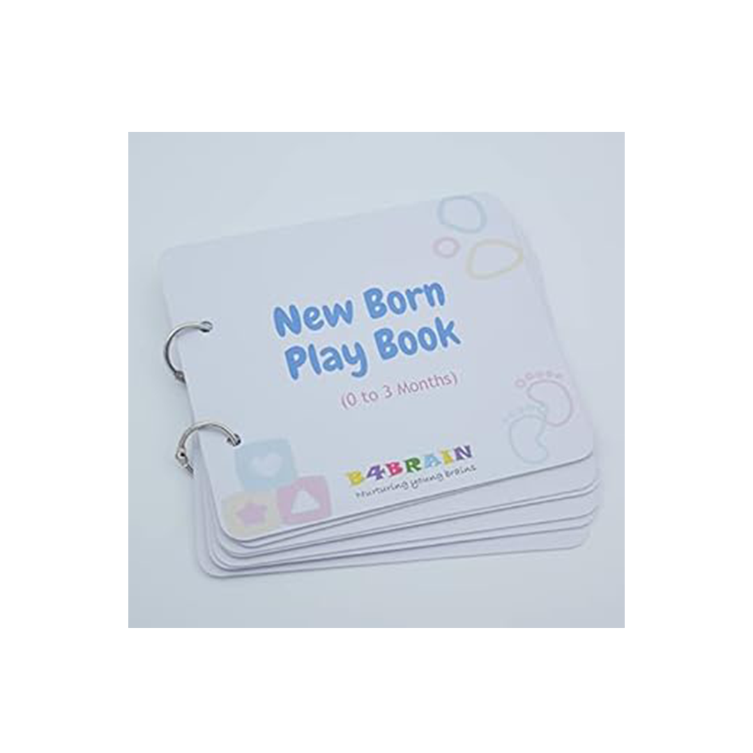 B4brain Newborn Baby Book ( 0-4 months) : Developments Toys For Little Ones in India