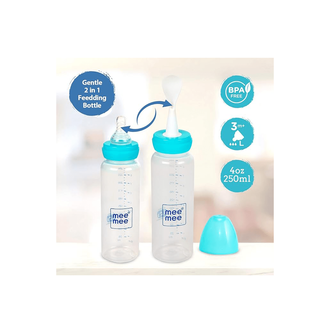 Mee Mee Feeding Products Mee Mee Baby Feeding Bottle with Spoon For Kids (3 Months+)