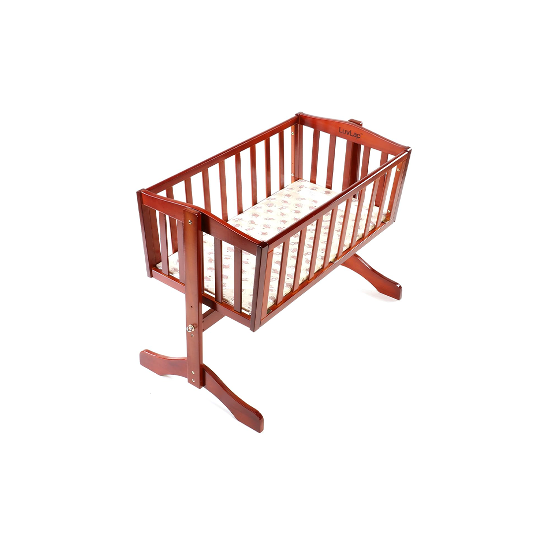 Wooden Cot Cum Rocker For Baby