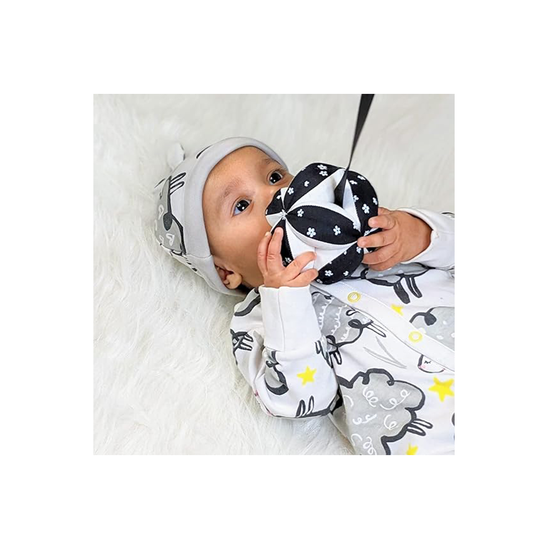 B4brain Clutch Ball Toys for kids Plush stuffed soft toys magic ball ( 1 month+): Developments Toys For Little Ones in India