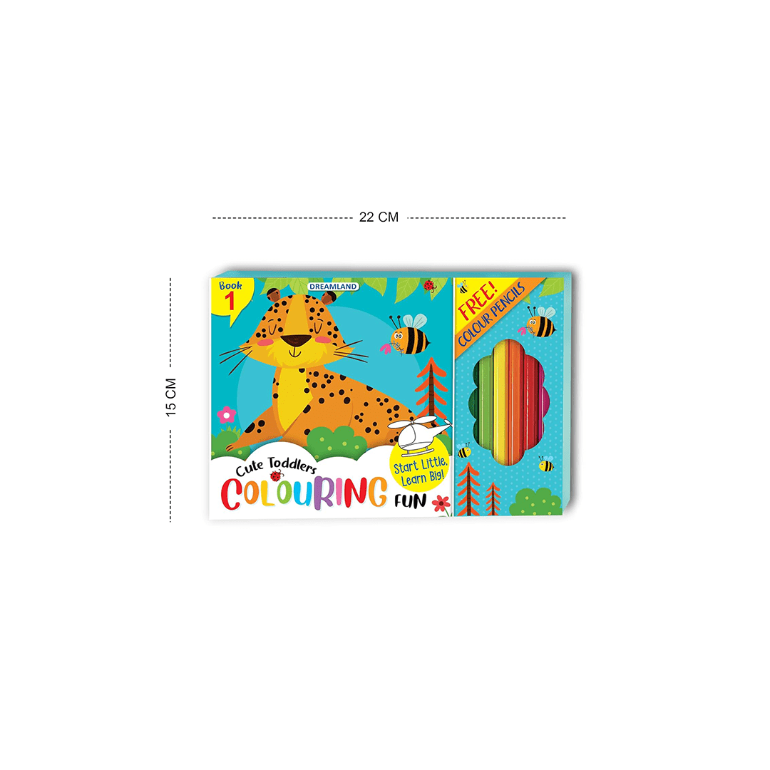 Dreamland Publications Books Dreamland Cute Toddlers Colouring Fun Book 1 for Kids (2 Years+)