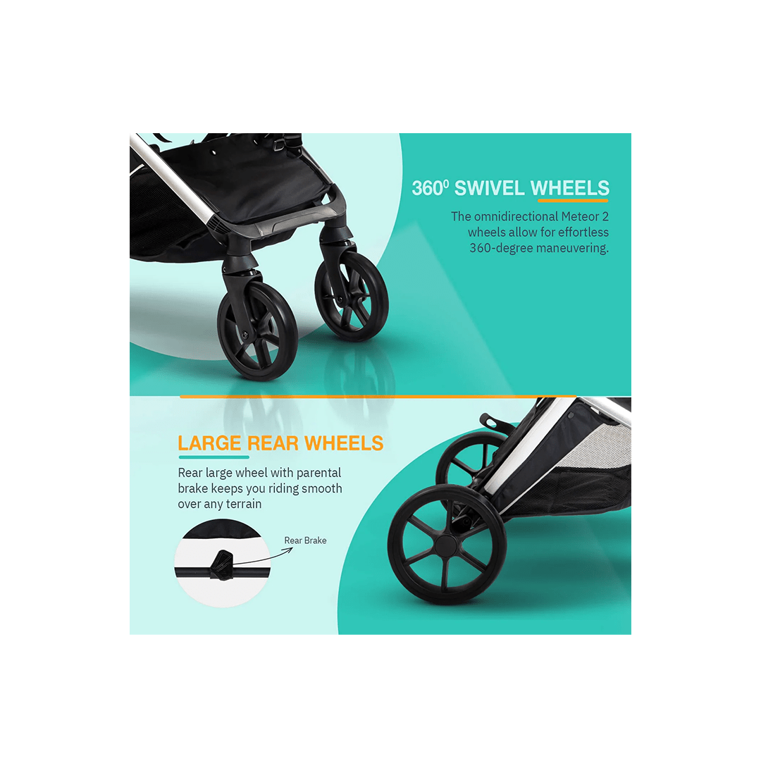 Baybee Other Gears Baybee Convertible Pram Stroller, 3-Position Adjustable Stroller for Baby Toddlers