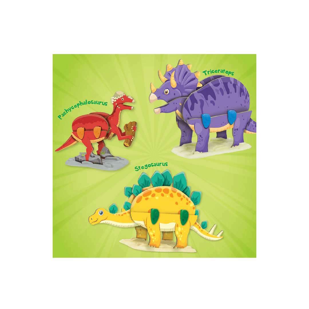 Imagimake Toys Imagimake Mapology Dino Quest - 3D Puzzle Dinosaur Toys - Surprise Dino Egg (5-7 Years)