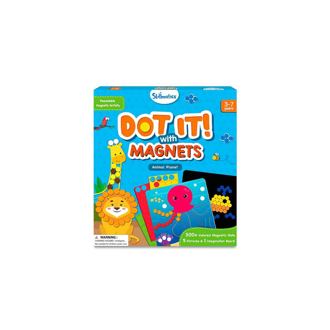 Skillmatics Toys Skillmatics Paper Art Activity - Dot It with Magnets - Animal Planet | Repeatable Magnetic Art Activity (ages 3-7)
