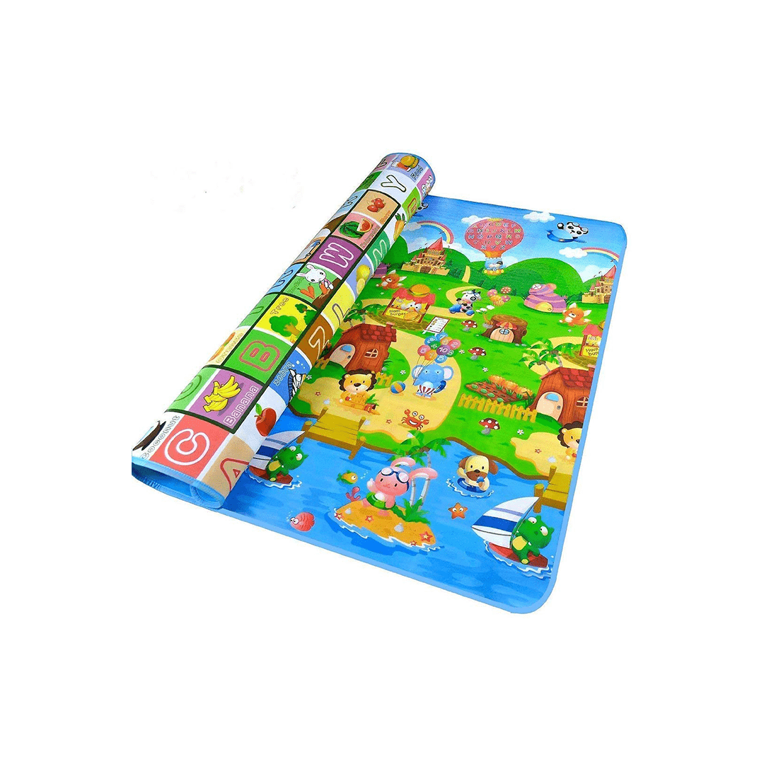 Baan Toys Play Mat Baan Toys Double Side Playmat for Babies Crawling Mat for Kids Picnic Baby Mat/Playmat for Kids (Large Size Random Print) (0 Month+)