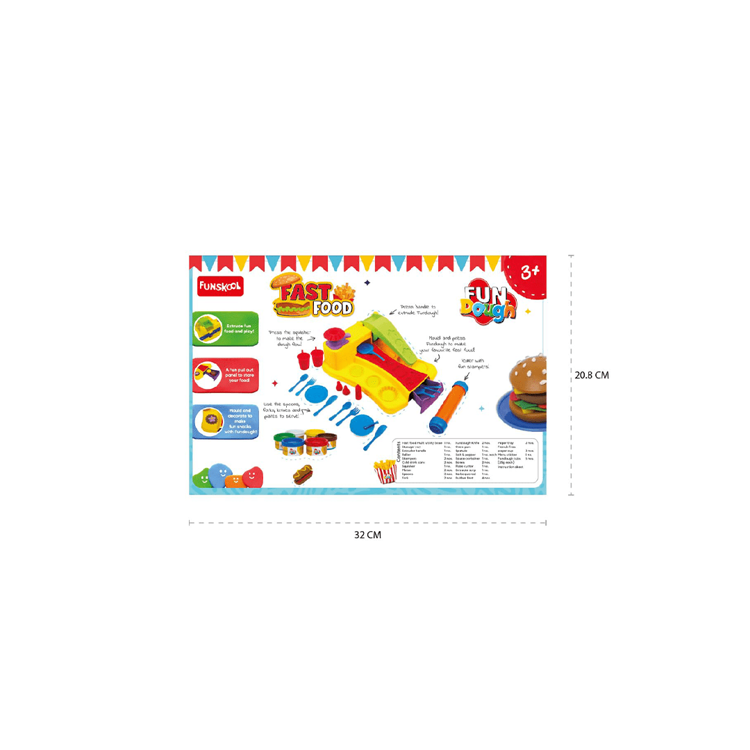 Funskool Craft Kit Funskool Fun Dough Fast Food (3 Years+)