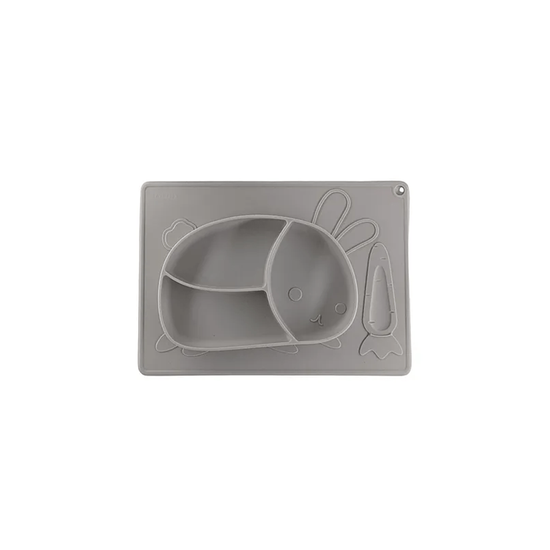 B4brain Feeding Products B4Brain Silicone Rabbit Finger Self Feeding Plate (6 Month+)