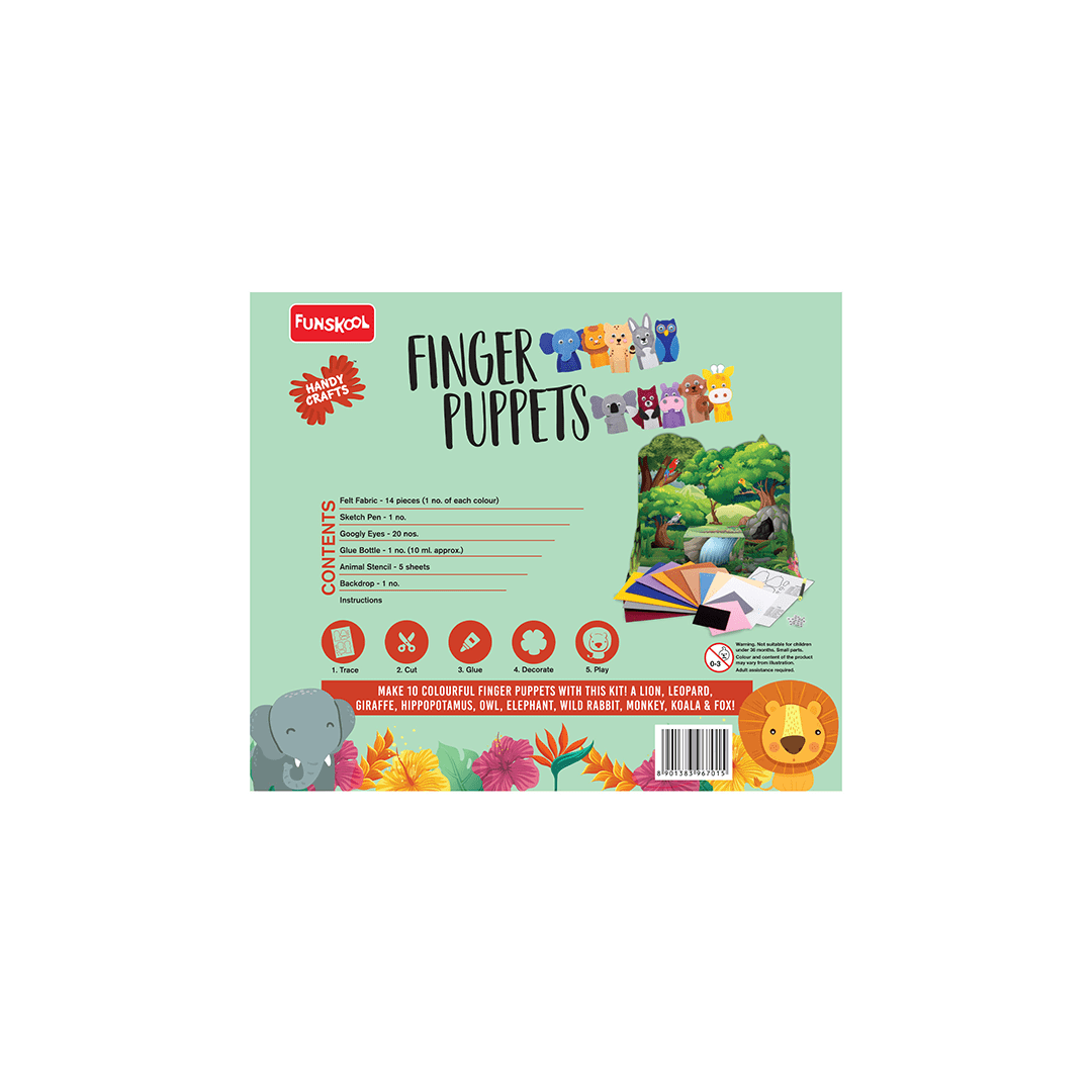 Funskool Art And Craft Kit Funskool Handcraft DIY Finger Puppets Set (5 Years+)