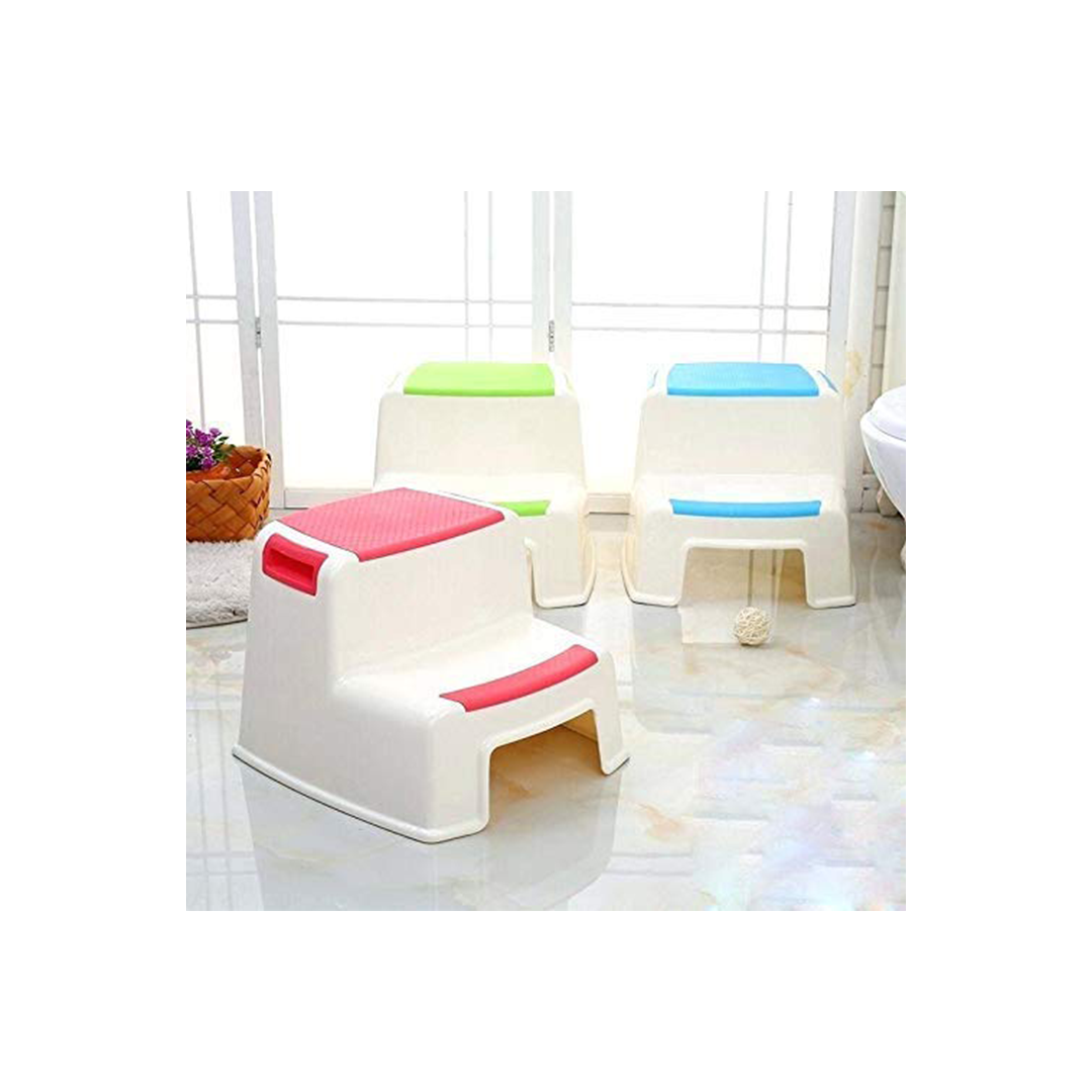 Baan Toys Baby Foldable Potty-Trainer Seat for Toilet Potty Stand with Ladder Step up Training Stool