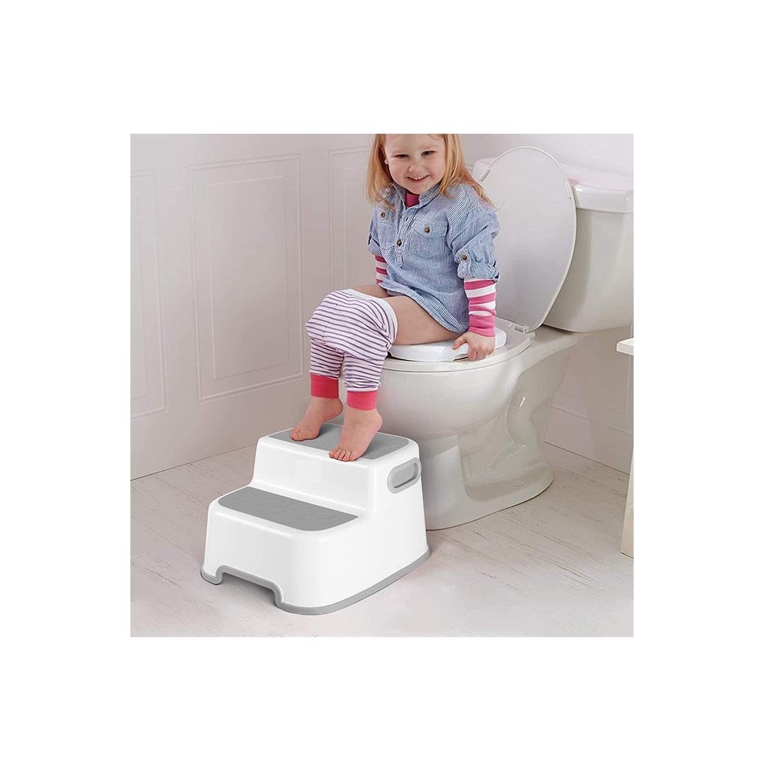 Baan Toys Baby Foldable Potty-Trainer Seat for Toilet Potty Stand with Ladder Step up Training Stool