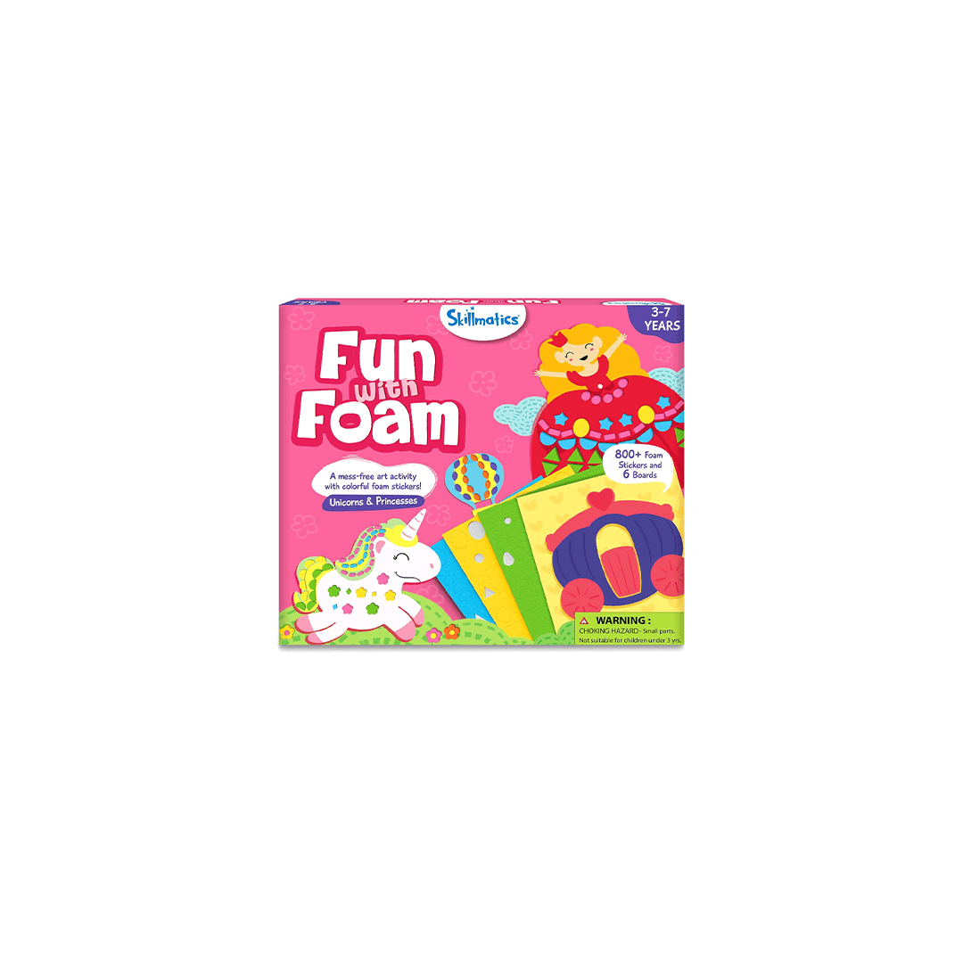 Skillmatics Toys Skillmatics Fun with Foam: Unicorn & Princesses | No Mess Sticker Art (ages 3-7)