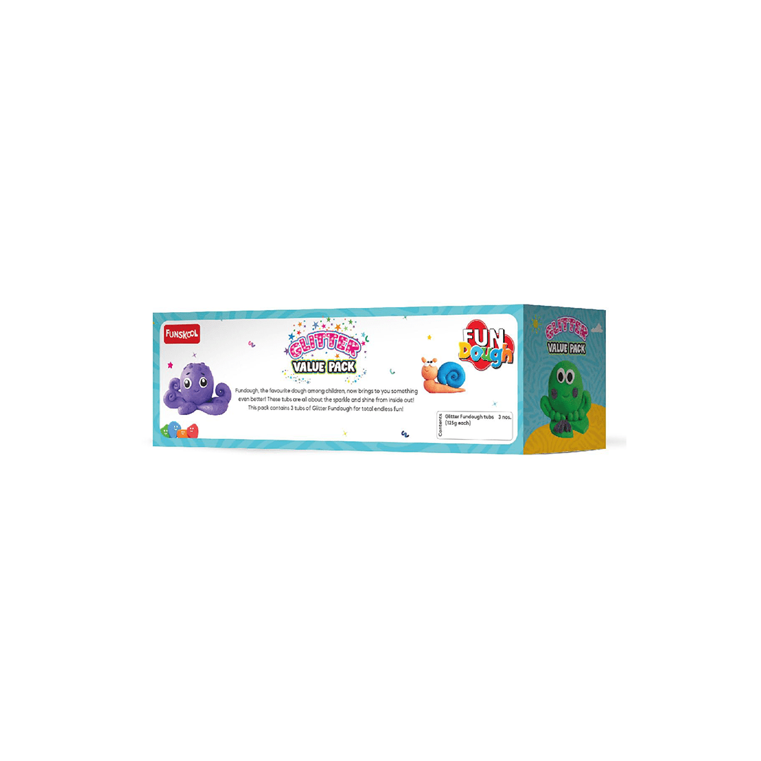 Funskool Craft Kit Funskool Fun Dough Glitter Value Pack (3 years+)