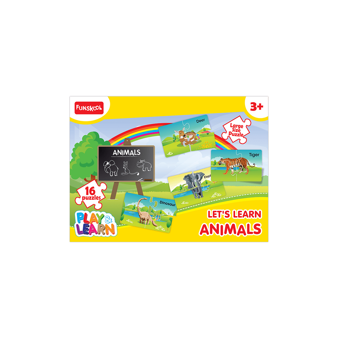 Funskool Toys Funskool Let's Learn Animals Puzzle (3 Years+)