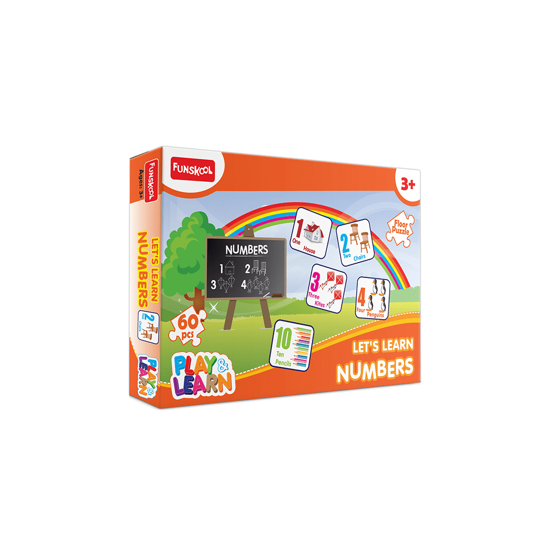Funskool Toys Funskool Play & Learn Let's Learn Numbers Puzzle (3 Years+)