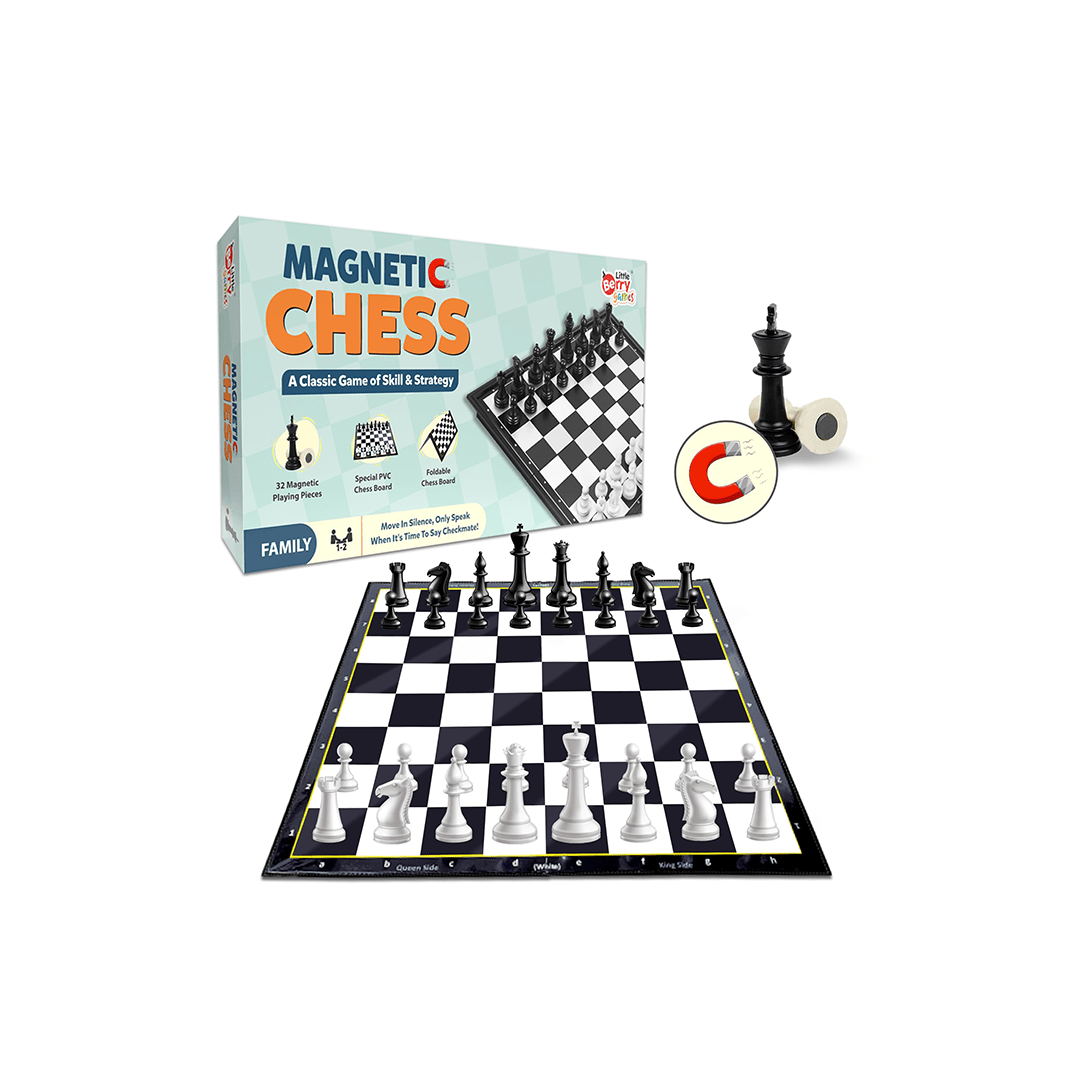 Little Berry Toys Little Berry Magnetic Chess Board Game Set for Kids & Adults - Strategy & Mind Game for Kids (6 Years+)
