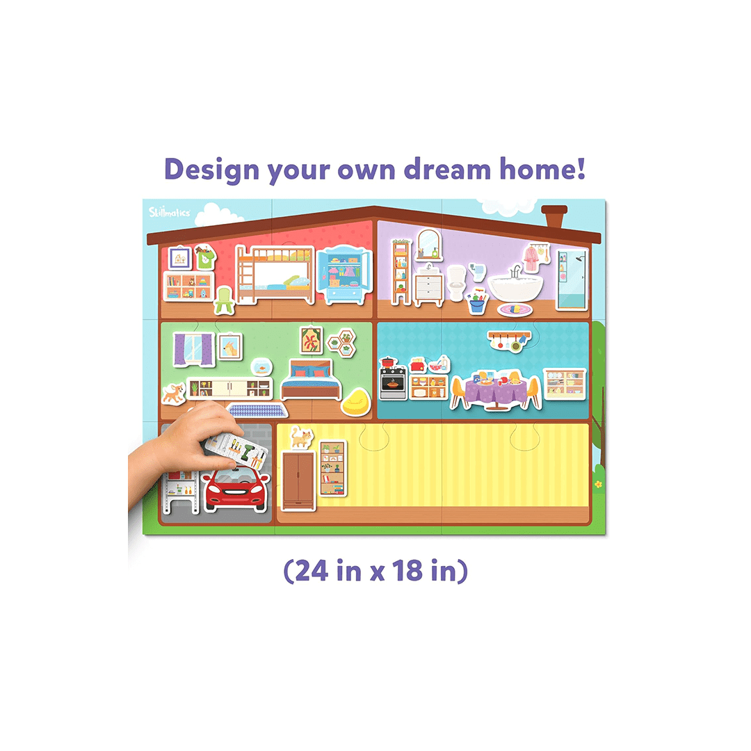 Skillmatics Toys Skillmatics Creative Toy Magnetopia - Design Your Home, Interactive Pretend Play Set for Kids (3 Years+)