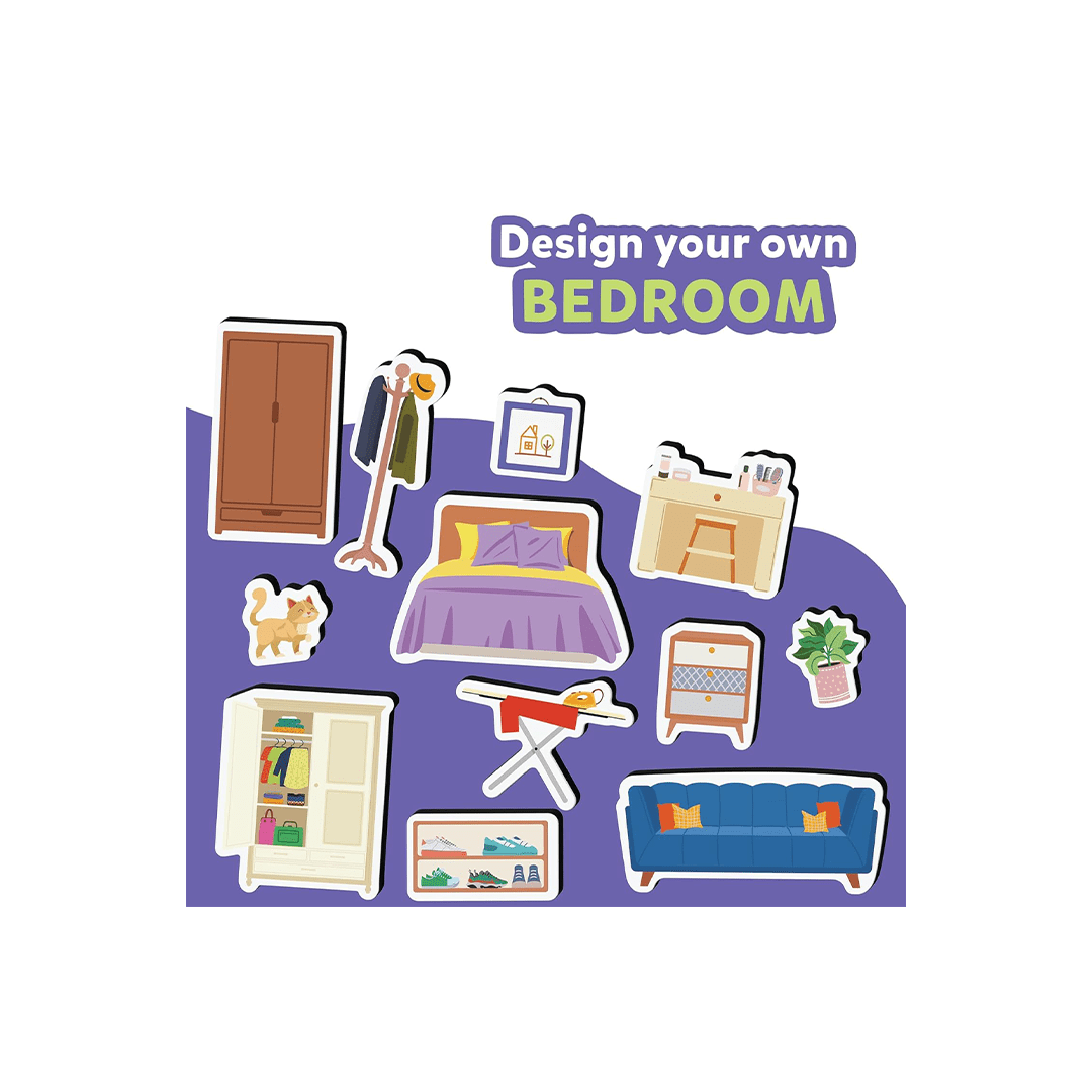Skillmatics Toys Skillmatics Creative Toy Magnetopia - Design Your Home, Interactive Pretend Play Set for Kids (3 Years+)