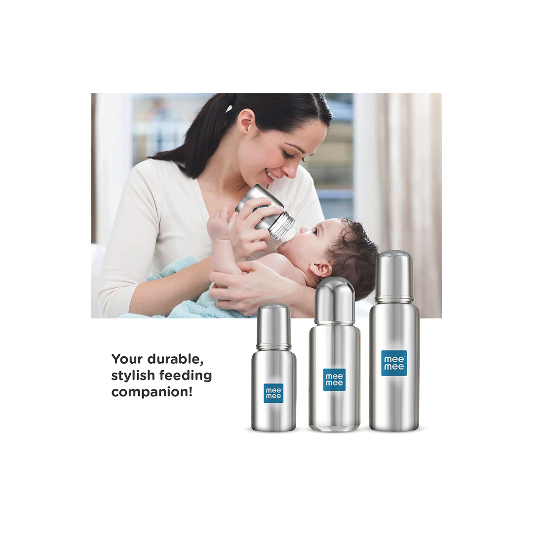 Mee Mee Baby Steel Feeding Bottle For Kids