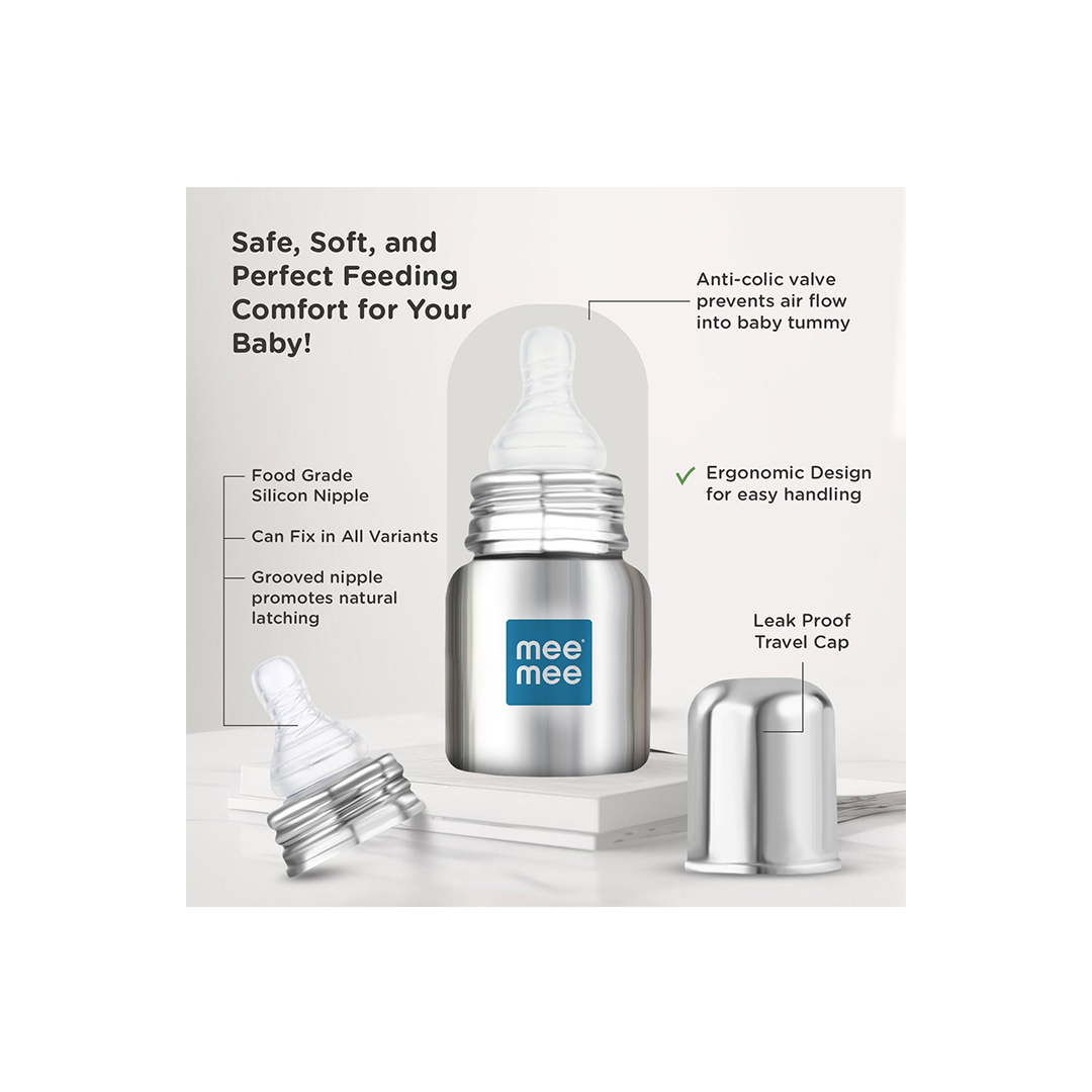 Mee Mee Baby Steel Feeding Bottle For Kids