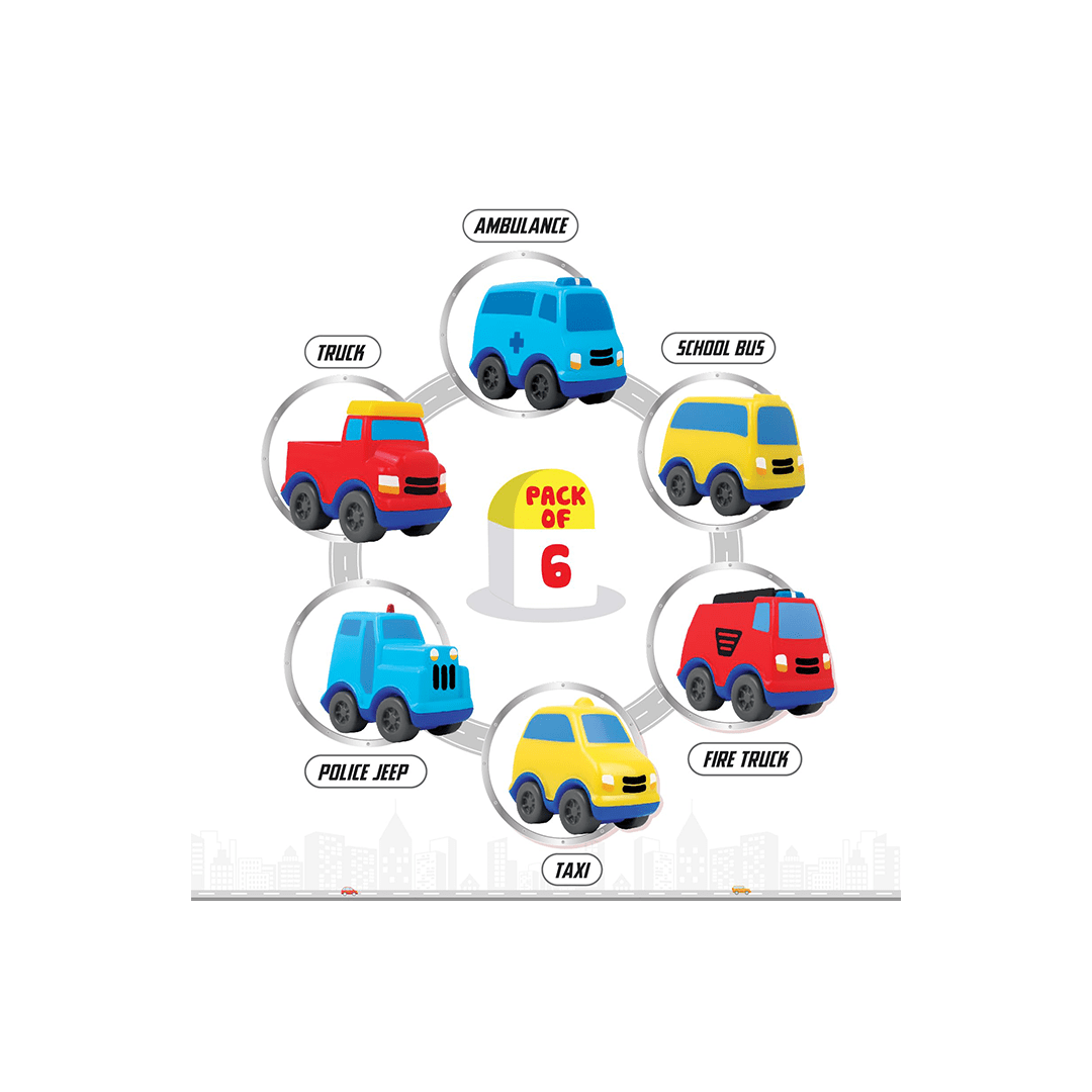 Funskool Toys Funskool Giggles Mini Vehicle City Series (18 Months+)