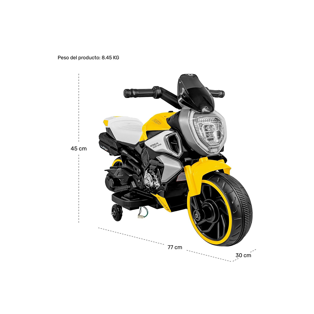 Baan Toys Electric Motor Bike For Kids (3-8 Years+)