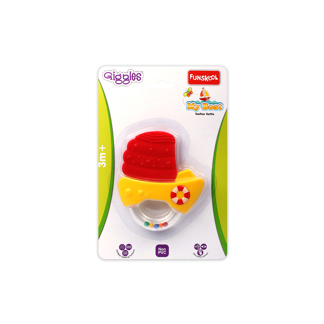 Funskool My Boat Teether Rattle (3 Months+) - The Magic Lamps