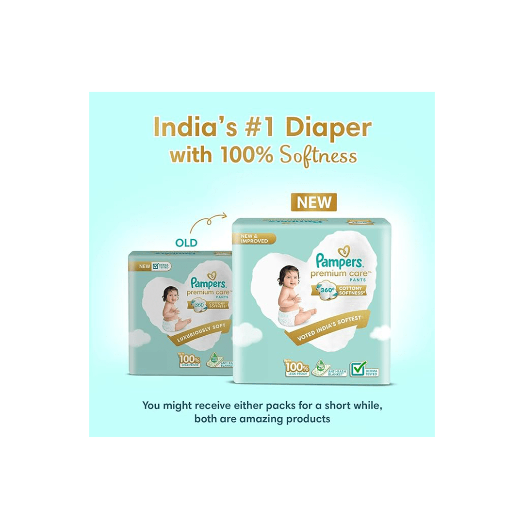 Pampers Baby Care Pampers Premium Care Diaper Pants with 360 Cottony Softness - M
