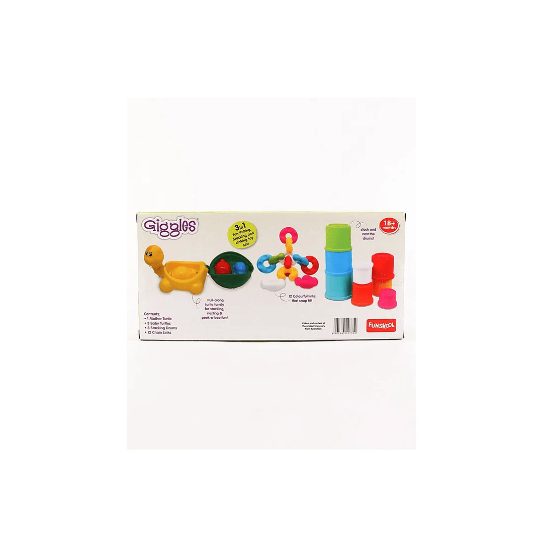 Funskool Toys Funskool Giggles Pull Stack N Link Toy Set (18 Months+)
