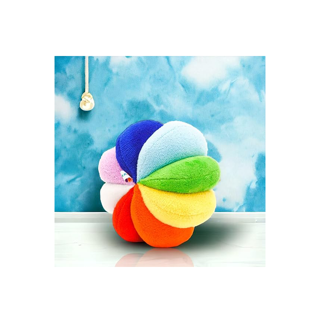 B4brain Rainbow Soft Ball - Multicolor (1 month+) : Developments Toys For Little Ones in India