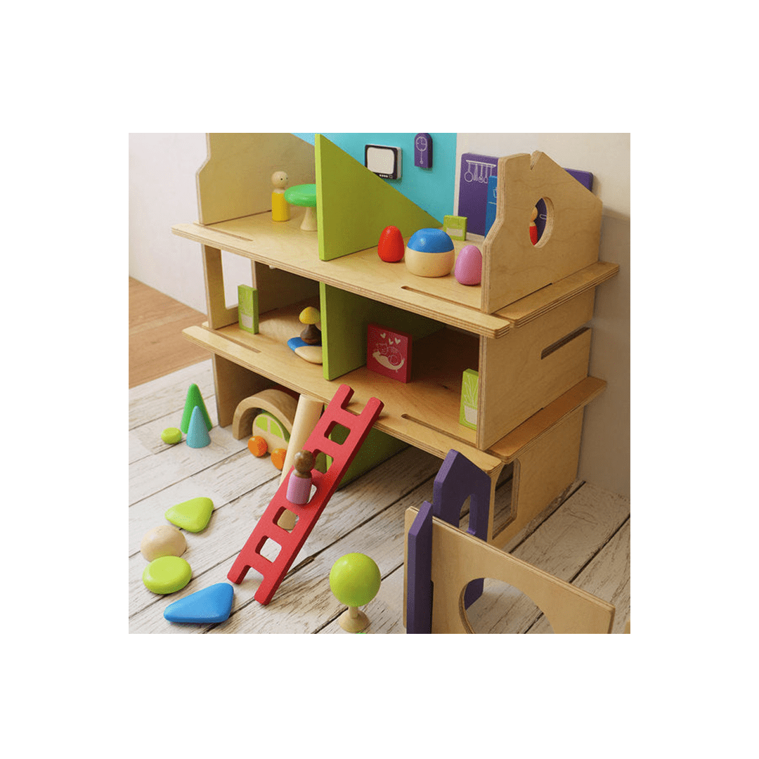 Shumee Toys Shumee 24-Piece Wooden Pretend Play Set with Peg Dolls (3 Years+)