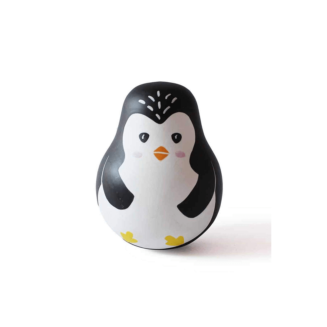 Shumee Toys Shumee Wooden Wobbly Roly Poly Toy- Penguin ( 1 Years+)