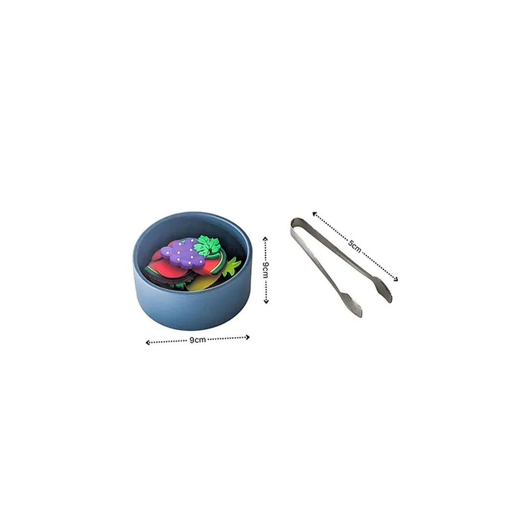 B4brain Silicon Jar and Fruits Set (2 Year+) : Developments Toys For Little Ones in India