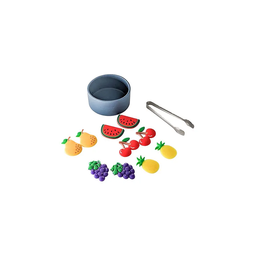 B4brain Silicon Jar and Fruits Set (2 Year+) : Developments Toys For Little Ones in India