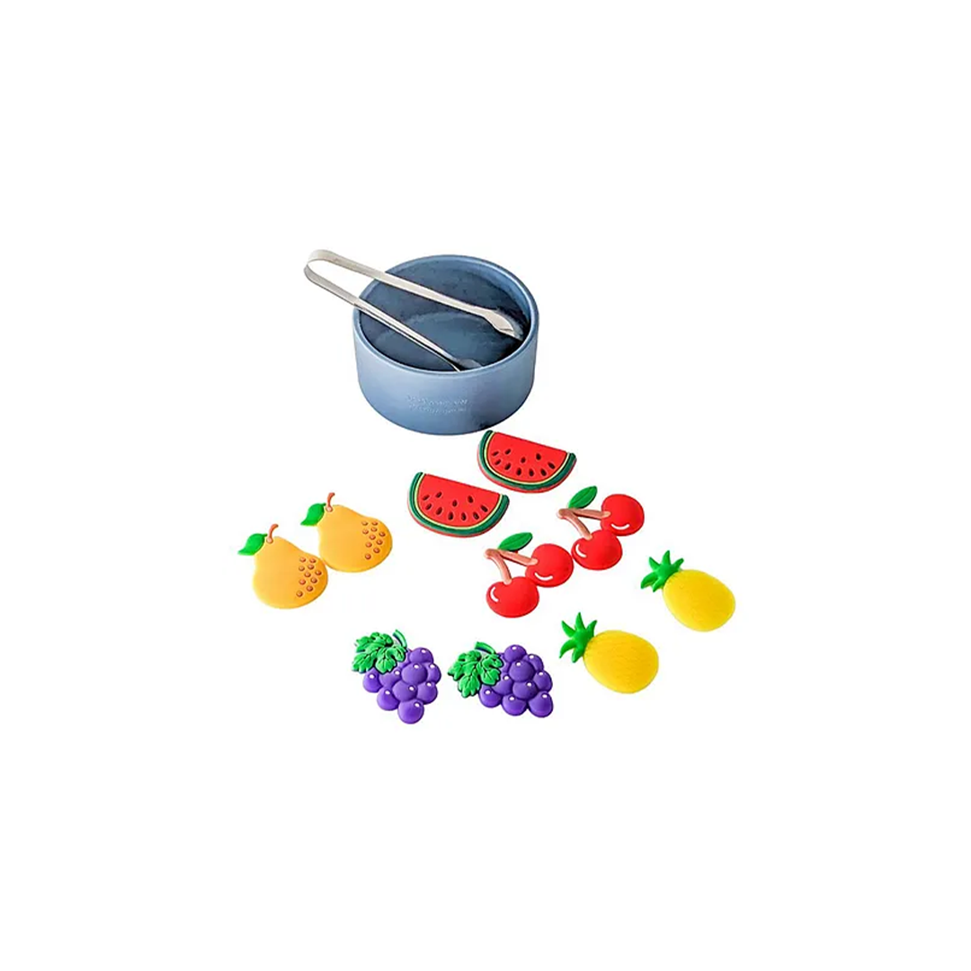 B4brain Silicon Jar and Fruits Set (2 Year+) : Developments Toys For Little Ones in India