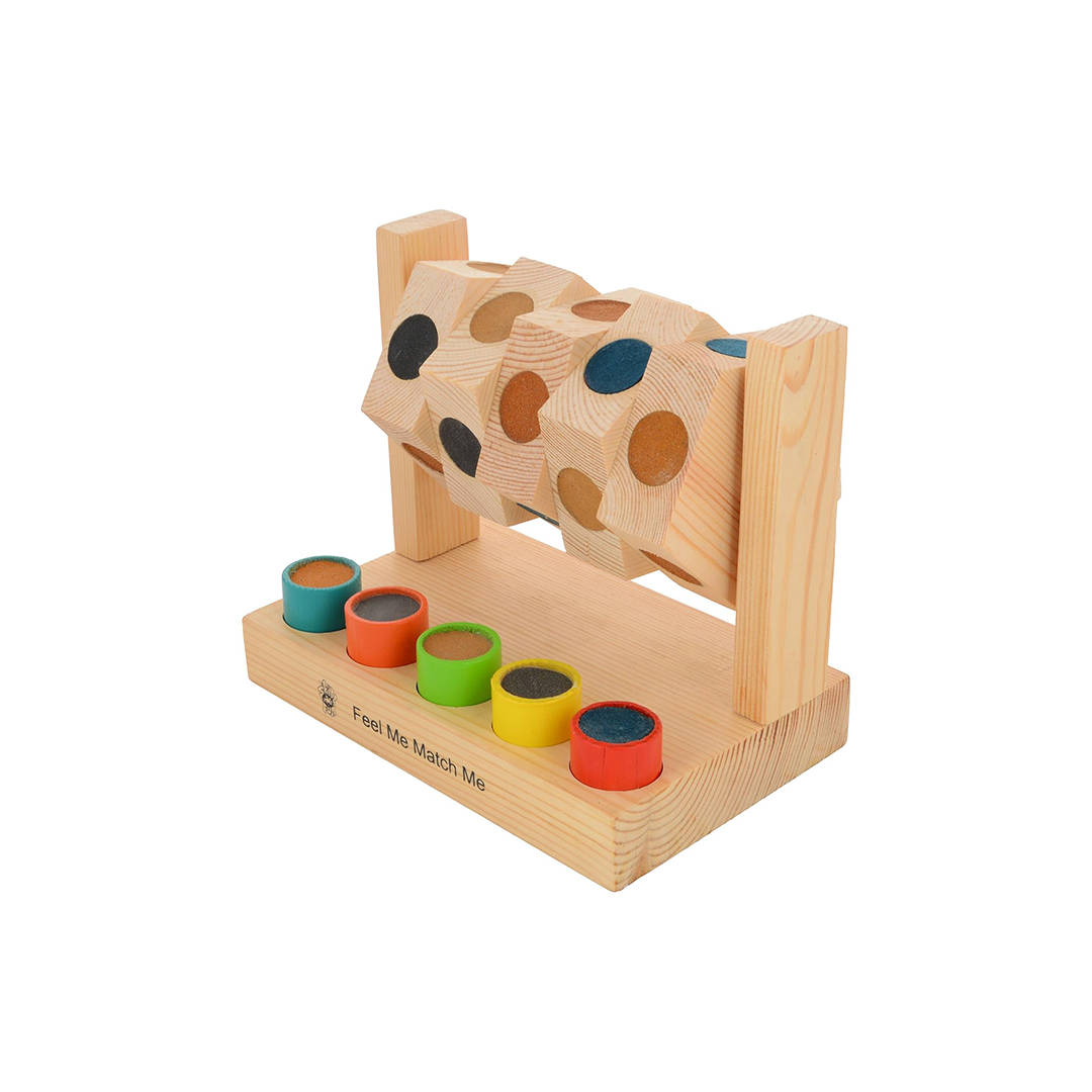 Skillofun Wooden Feel Me Match Me, Multi Color - The Magic Lamps