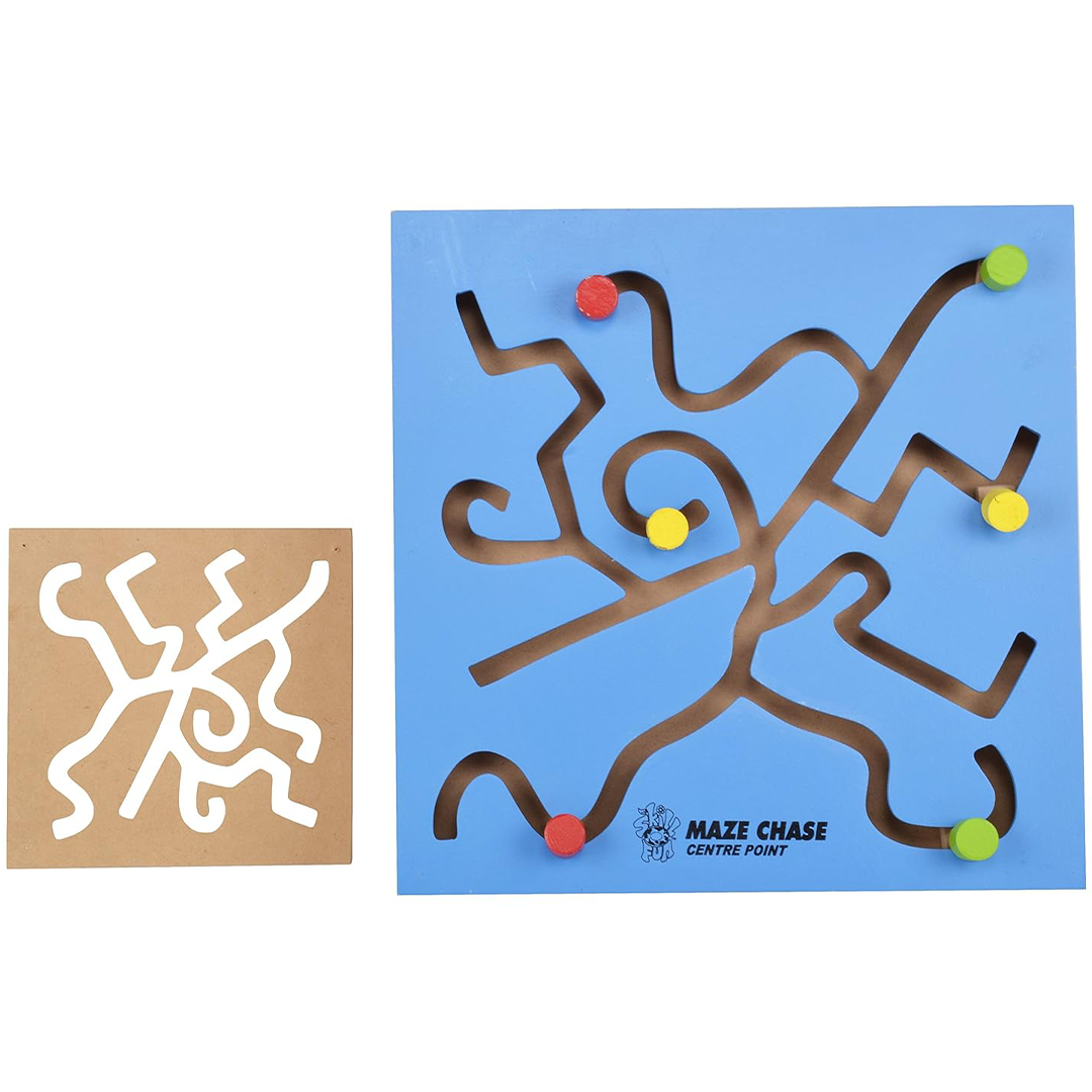 Skillofun Wooden Maze Chase - Center Point - The Magic Lamps