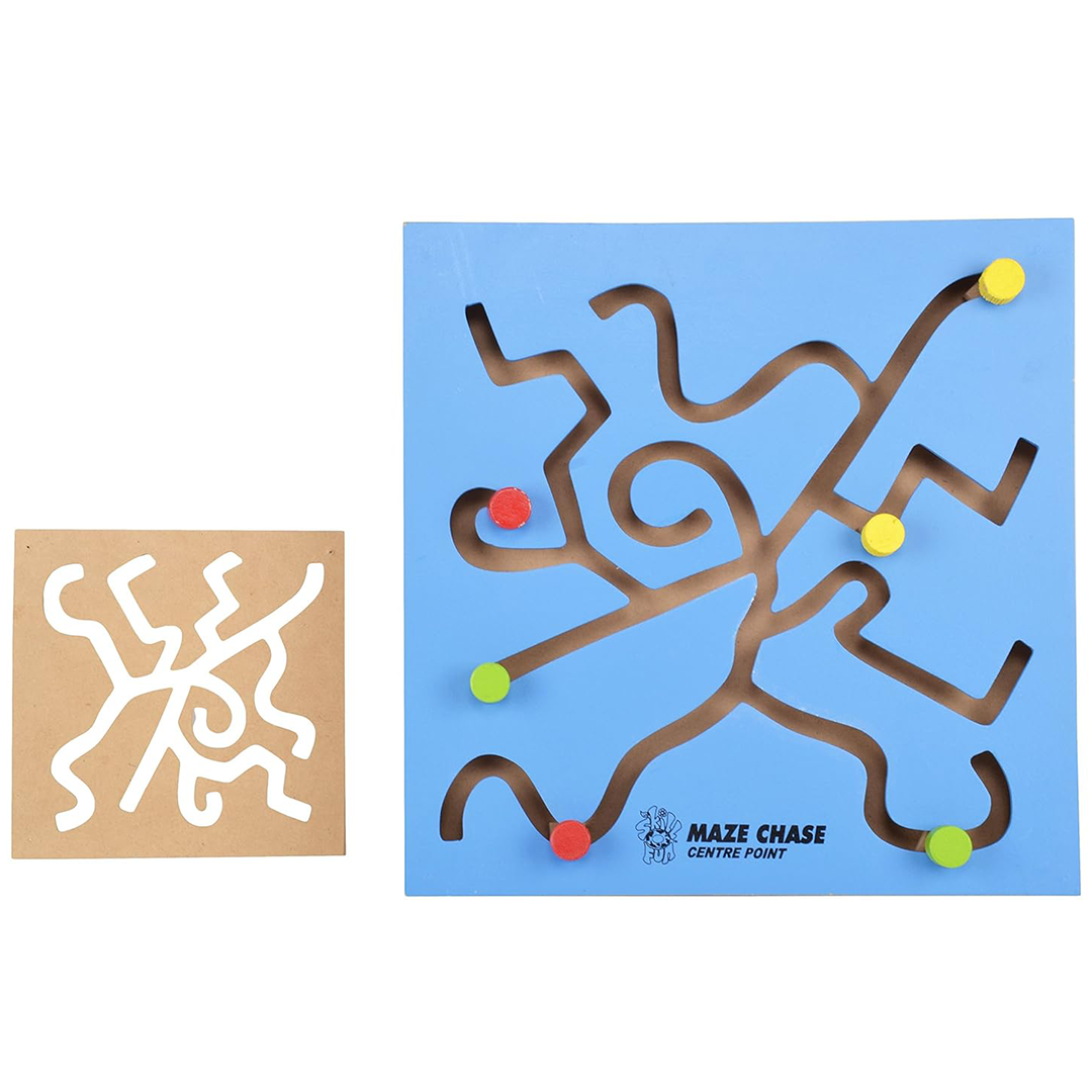 Skillofun Wooden Maze Chase - Center Point - The Magic Lamps
