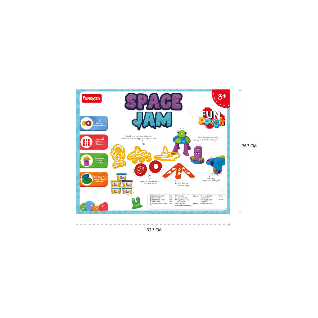 Funskool Craft Kit Funskool Fun Dough Space Jam Mould & Clay Kit (3 Years+)