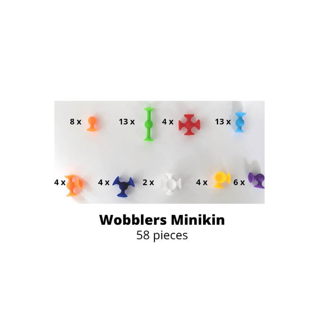 The Clever Clogs Toys The Clever Clogs Wobblers Minikin – 58 Pcs (3 Years+)