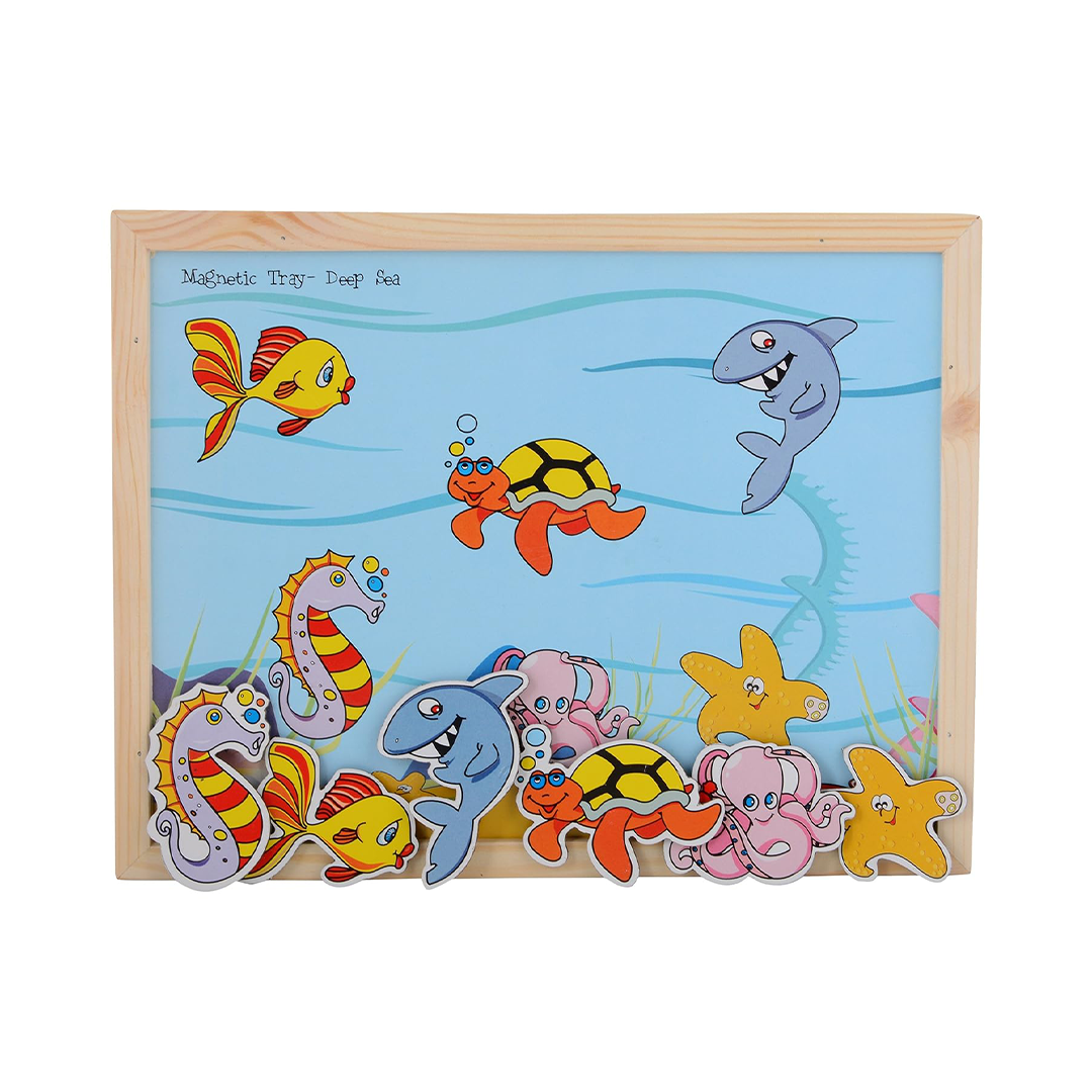 Skillofun Wooden Magnetic Twin Play Tray - Deep Sea - The Magic Lamps